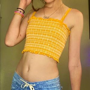 forever 21 orange crop top